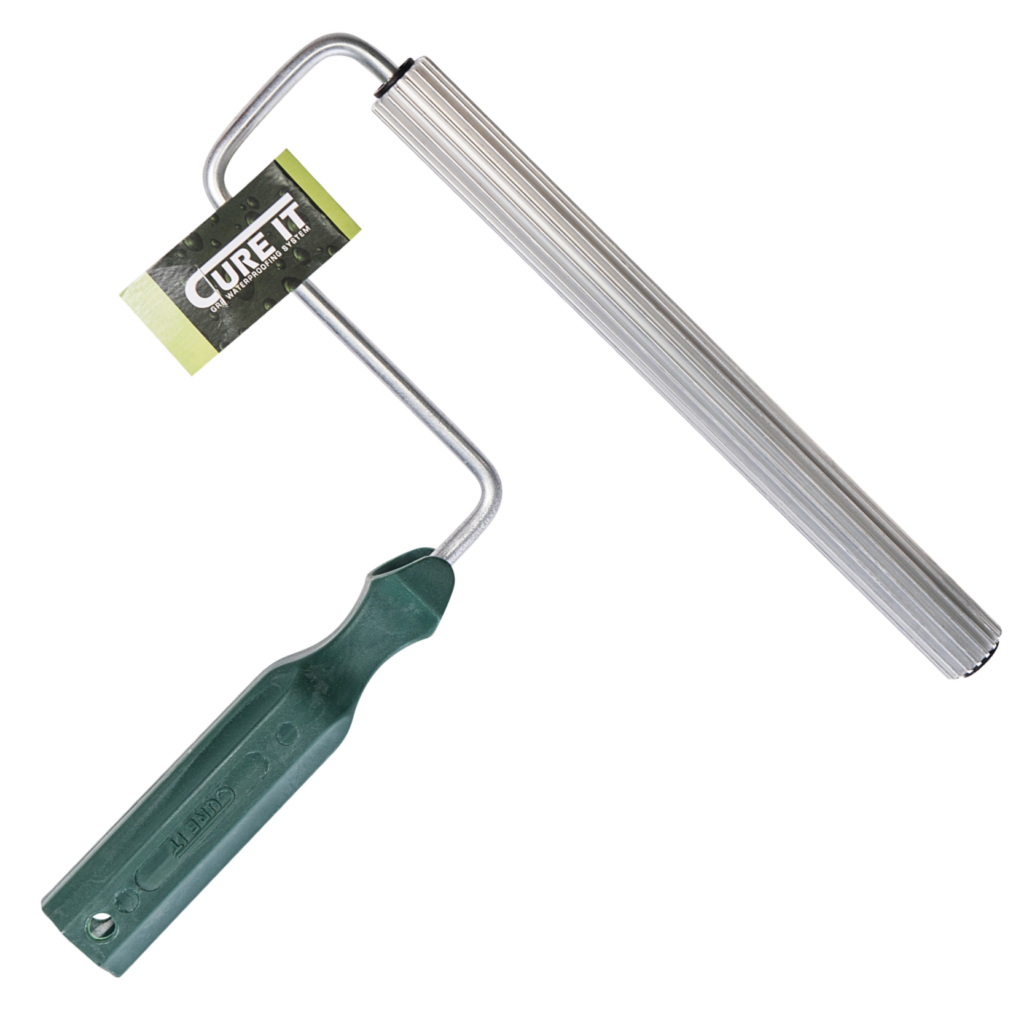 The Cure It 230mm Paddle Roller is a critical part of the system. It is used to saturate the reinforcement mat with resin and remove trapped air.