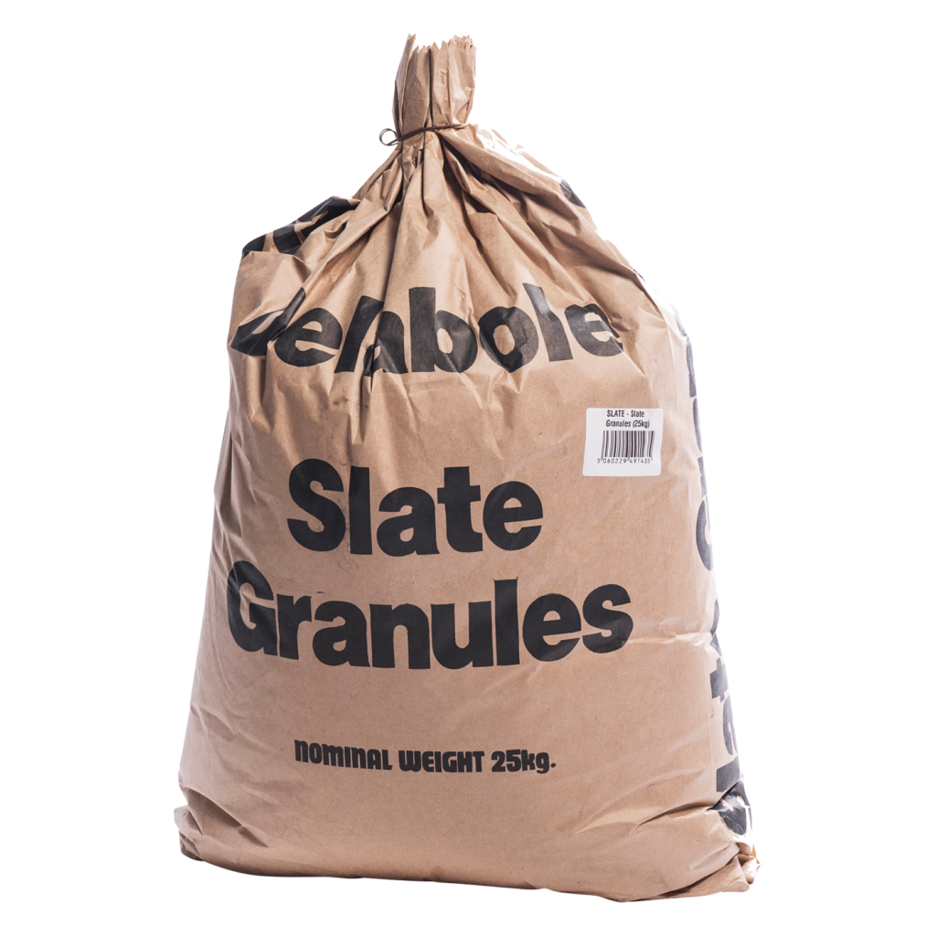 Cure It Slate granules used to achieve coated aggregate finish or anti-slip for F.AA fire rating.