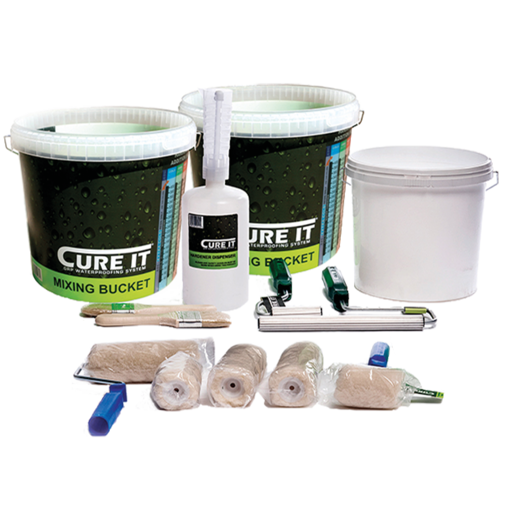 Cure It Accessory Pack includes all of the tools and accessories required for laminating a GRP roof.