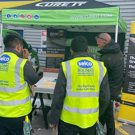 Cure It Roofing Staff Demo at branch