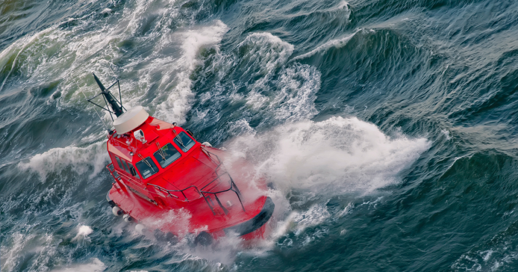 Boat with durable GRP coating, showcasing its strength and water resistance used originally in marine applications